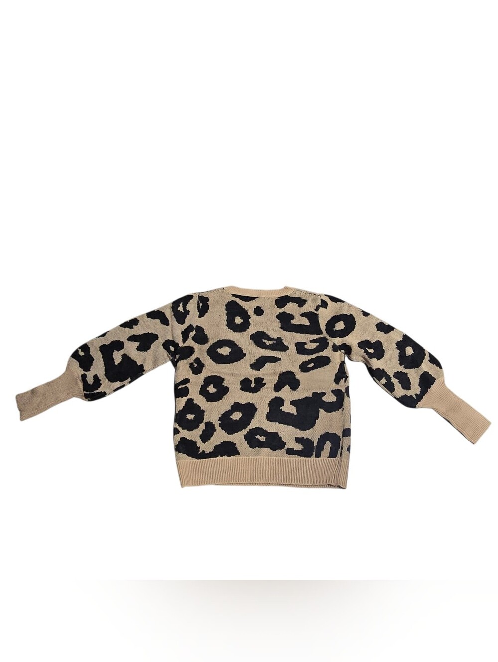 FAVLUX Tan Leopard Print Sweater - Picture 3 of 4